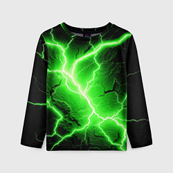 Лонгслив детский Color green black, цвет: 3D-принт