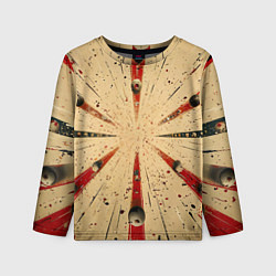 Детский лонгслив Мишень с шарами для боулинга