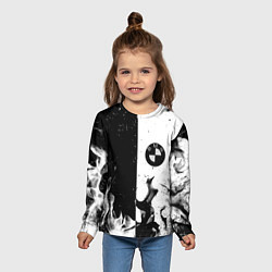 Лонгслив детский BMW black fire, цвет: 3D-принт — фото 2