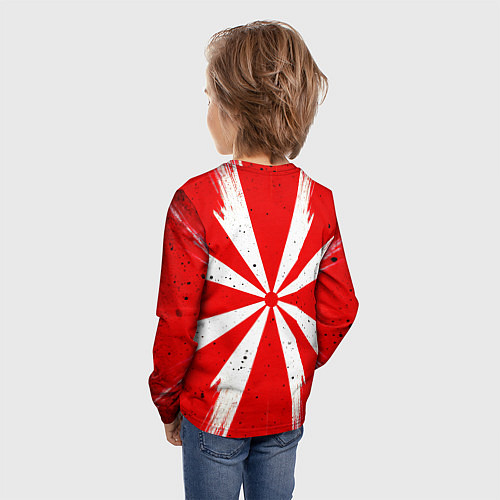 Детский лонгслив Красная мишень / 3D-принт – фото 4