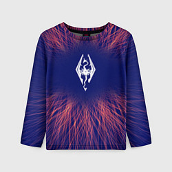 Лонгслив детский Skyrim red energy, цвет: 3D-принт