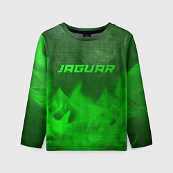 Лонгслив детский Jaguar - green gradient посередине, цвет: 3D-принт