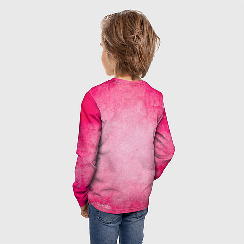 Детский лонгслив Спортивная гимнастика на розовом / 3D-принт – фото 4