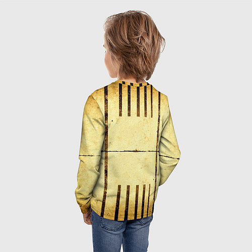 Детский лонгслив Кольцо с баскетбольным мячом / 3D-принт – фото 4