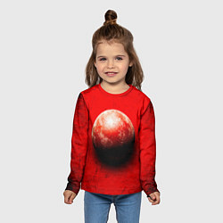 Лонгслив детский Ядро для талкания красного цвета, цвет: 3D-принт — фото 2