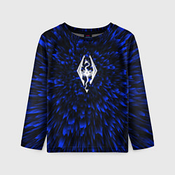 Детский лонгслив Skyrim blue energy