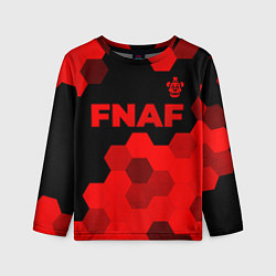 Лонгслив детский FNAF - red gradient посередине, цвет: 3D-принт