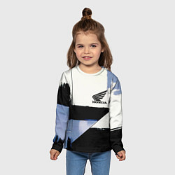 Лонгслив детский Honda логотип, цвет: 3D-принт — фото 2