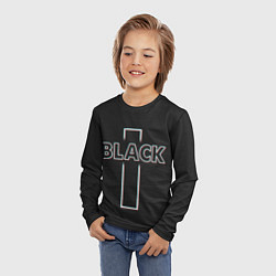 Лонгслив детский Black - cross, цвет: 3D-принт — фото 2