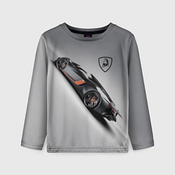 Лонгслив детский Lamborghini - racing car, цвет: 3D-принт