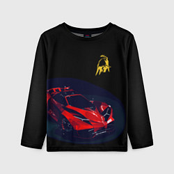Лонгслив детский Lamborghini Diverso - motorsport, цвет: 3D-принт