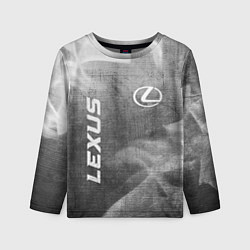 Детский лонгслив Lexus - grey gradient вертикально