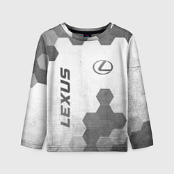 Лонгслив детский Lexus - white gradient вертикально, цвет: 3D-принт