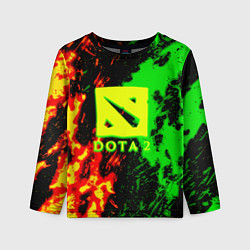 Детский лонгслив Dota 2 кислотные краски