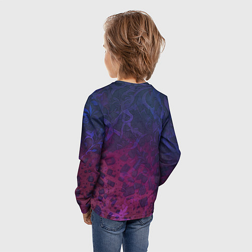 Детский лонгслив Акула в балахоне / 3D-принт – фото 4