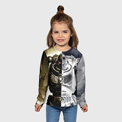 Лонгслив детский Warhammer 40k космодесантник, цвет: 3D-принт — фото 2