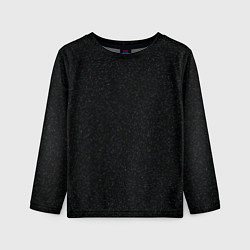 Детский лонгслив Чёрный в мелкую синюю крапинку