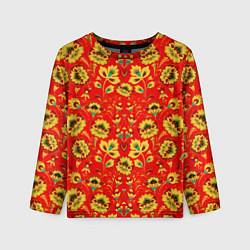 Детский лонгслив Традиционный русский узор