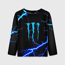 Лонгслив детский Monster energy storm blue, цвет: 3D-принт