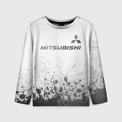 Лонгслив детский Mitsubishi - white gradient посередине, цвет: 3D-принт
