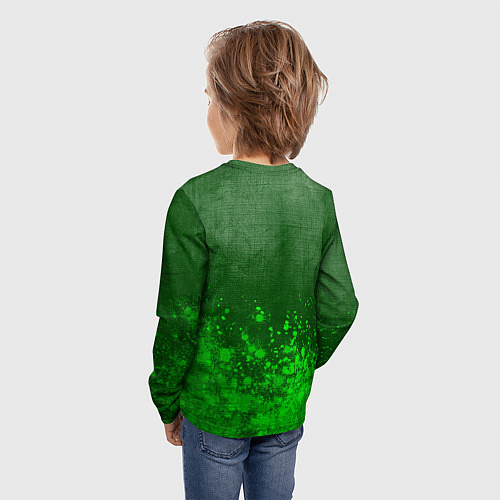 Детский лонгслив ARC Raiders - green gradient посередине / 3D-принт – фото 4