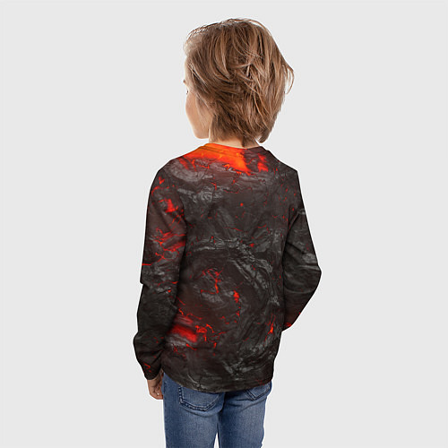 Детский лонгслив Компас воина в кельтском орнаменте / 3D-принт – фото 4