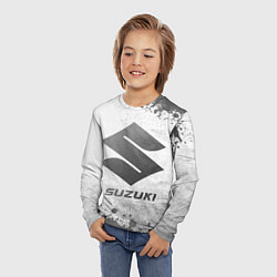 Лонгслив детский Suzuki - white gradient, цвет: 3D-принт — фото 2