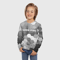 Лонгслив детский Elden Ring - grey gradient посередине, цвет: 3D-принт — фото 2