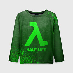 Детский лонгслив Half-Life - green gradient