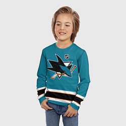 Лонгслив детский San Jose Sharks - NHL team, цвет: 3D-принт — фото 2