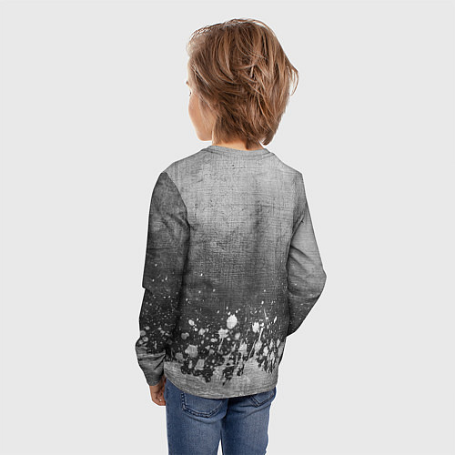 Детский лонгслив Genesis - grey gradient посередине / 3D-принт – фото 4