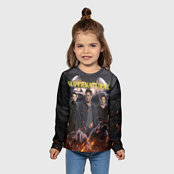 Лонгслив детский Supernatural - true hunters, цвет: 3D-принт — фото 2