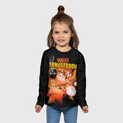 Лонгслив детский Worms - armageddon, цвет: 3D-принт — фото 2