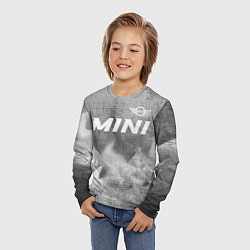 Лонгслив детский Mini - grey gradient посередине, цвет: 3D-принт — фото 2