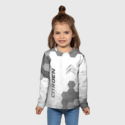 Лонгслив детский Citroen - white gradient вертикально, цвет: 3D-принт — фото 2
