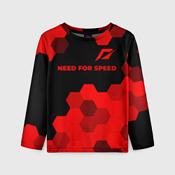 Лонгслив детский Need for Speed - red gradient посередине, цвет: 3D-принт