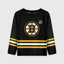 Лонгслив детский Бостон Брюинз хоккей, цвет: 3D-принт
