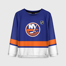 Лонгслив детский Нью Йорк Айлендерс хоккей, цвет: 3D-принт
