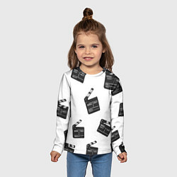 Лонгслив детский Съёмочная хлопушка, цвет: 3D-принт — фото 2