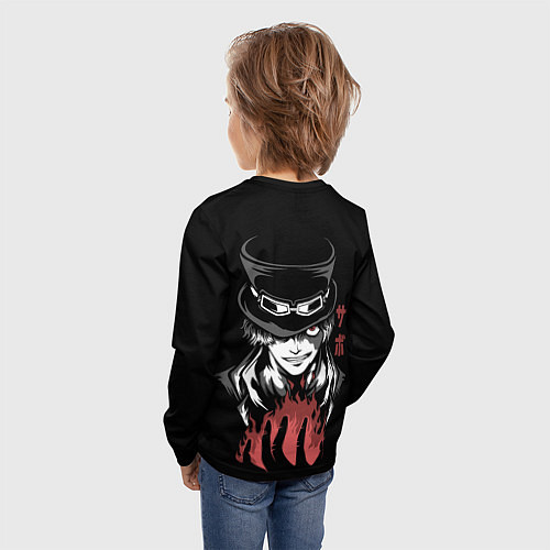 Детский лонгслив One Piece - Сабо / 3D-принт – фото 4