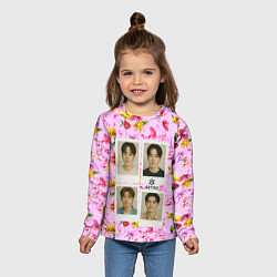 Лонгслив детский ASTRO фотографии участников группы, цвет: 3D-принт — фото 2