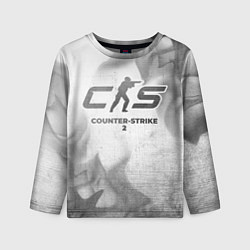 Лонгслив детский Counter-Strike 2 - white gradient, цвет: 3D-принт