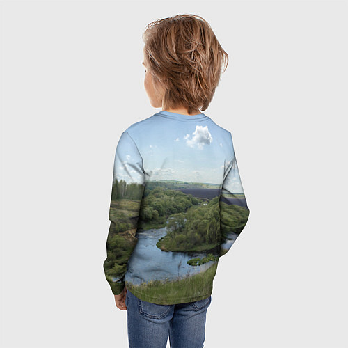 Детский лонгслив Красивая Меча / 3D-принт – фото 4