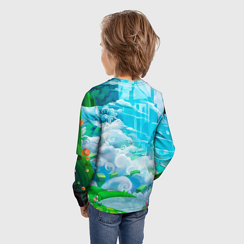 Детский лонгслив Astro в аниме стиле / 3D-принт – фото 4