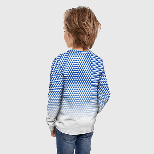 Детский лонгслив Колорадо Эвеланш - геометрический градиент / 3D-принт – фото 4