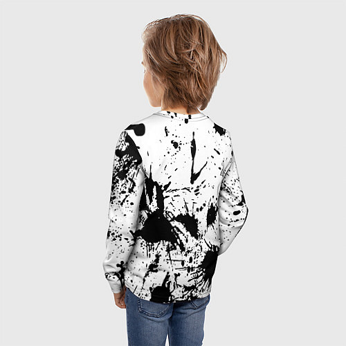 Детский лонгслив Monster energy краски / 3D-принт – фото 4