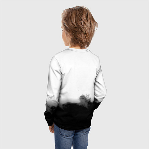 Детский лонгслив Monster energy splash smoke / 3D-принт – фото 4