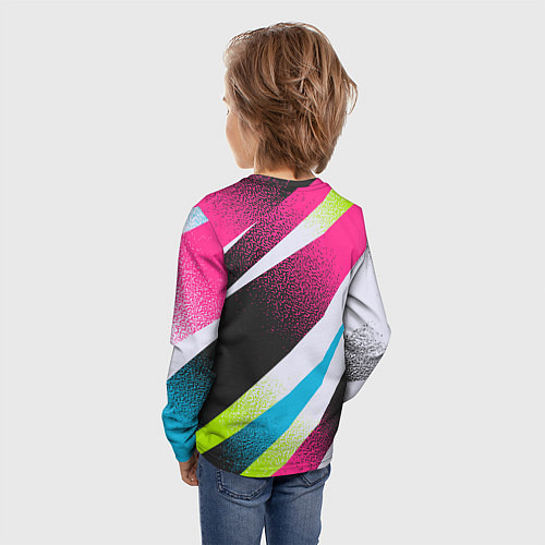 Детский лонгслив Билли Айлиш в стиле мультфильма / 3D-принт – фото 4