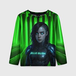 Лонгслив детский Билли Айлиш космический костюм, цвет: 3D-принт
