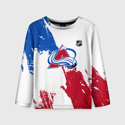 Лонгслив детский Колорадо Эвеланш - брызги красок, цвет: 3D-принт